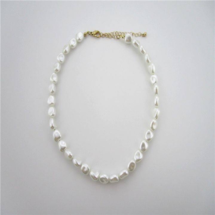 white baroque pearl necklace of pearl necklace men
