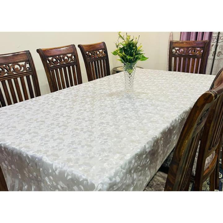 6 Chairs Rectangle (60 x 90) Inches Fancy Dining Table Cover Sheet | Dastarkhwan for Dining Table | Dastarkhwan Table Cover | 6 Chairs Dining Table Sheet Cover | Dining Table Cover Sheet Plastic | 6 Seater Dining Table Cover