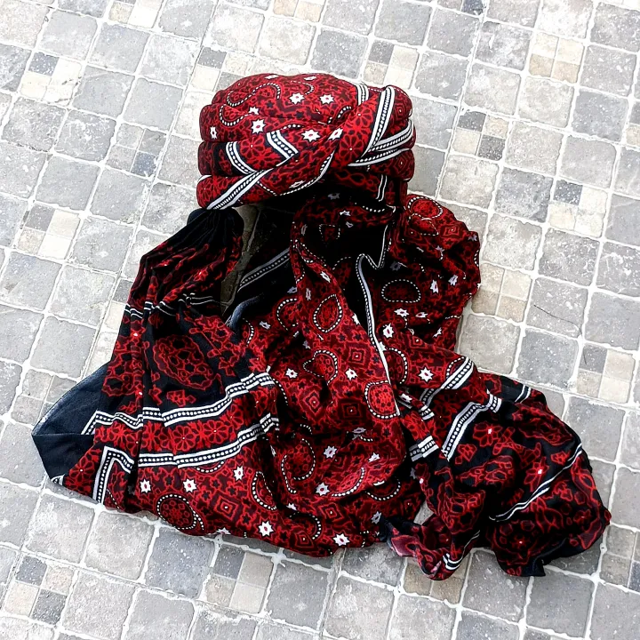 Balochi%20Sindhi%20Dastar%20Turban%20Pagri%20Meer%20Style%20Topi%20Pugri%20%20Pakistani%20Traditional%20Wear%20Bhugti%20Pag%20by%20ZENZ%20-%20Image%204