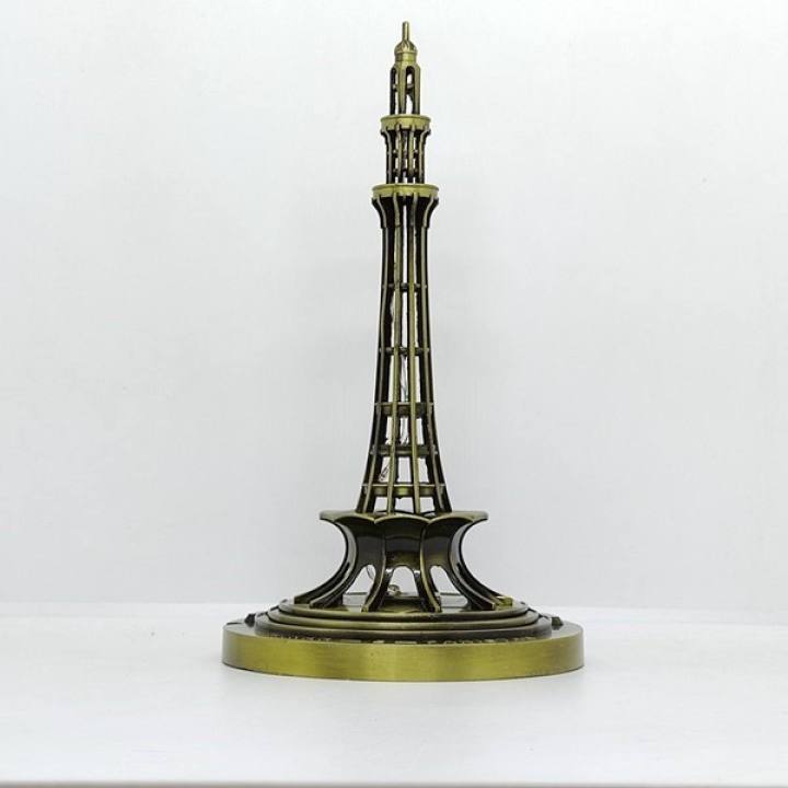 Creative Metal Crafts Alloy Pakistan Tower MINAR-E-PAKISTAN Model For Home & Office Decoration