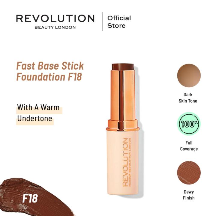 Makeup Revolution Fast Base Stick Foundation F18
