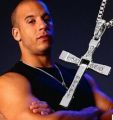 New Fast and Furious 7 Moive Cross Tourette Necklace Dominic Toretto Cross Pendant Necklace For Men. 