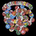 20/30pcs Tazos Pokemon 1/2 Generation Round Plastic Pogs Pikachu Game Cards Cheetos Chips Taps Pokemon Strokes Collection Gifts. 