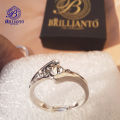 Rings For Girls With Box Silver Zircon Stylish Fancy Adjustable Open Ring Couple Gift. 