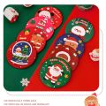 Mini High Definition Compact Pocket Mirror Hand-held Easy To Carry Vanity Mirror Red Santa Claus Pocket Make-up Mirror Women. 