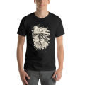New Bone violin - bleached cream white T-Shirt hippie clothes boys animal print shirt T-shirt men. 