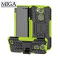 【Miga Plaza】For LG X Power 3/X5 /X Charge 2 Casing,[Shockproof] Tough Rugged Dual Layer Protective Case Hybrid Kickstand Cover. 