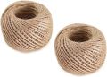 Openness - Simple Natural Brown Jute Rope / Thread – For Durable Packing String for Gardening Applications, Gift Wrapping Art and Craft – 2MM x 45M (Length). 