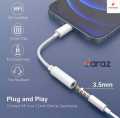 Apple Genuine Audio Headphone iPhone Converter 3.5mm Jack Adapter for iPhone Devices, Handsfree & Charger Connector, High Density, Plug and Play, Compatible with iPhone X, 8, 7, 6s, SE, iPad, iOS 11 plus. 