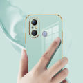 AnDyH Original Phone Case for Infinix Itel A49 A58 Luxury Fashion Couples Pattern Plating Silicone Phone Cover with Free lanyard. 