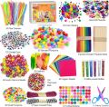 funzbo arts and crafts supplies jar for kids - craft art supply kit. 