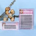 Eyes Lash Clusters - Eyes Makeup Tools - Individual Eyelash Clusters - Individual Cluster Lashes - DIY Eyelash Extensions - Natural Effect, Faux Mink, Soft - False Eyelashes. 