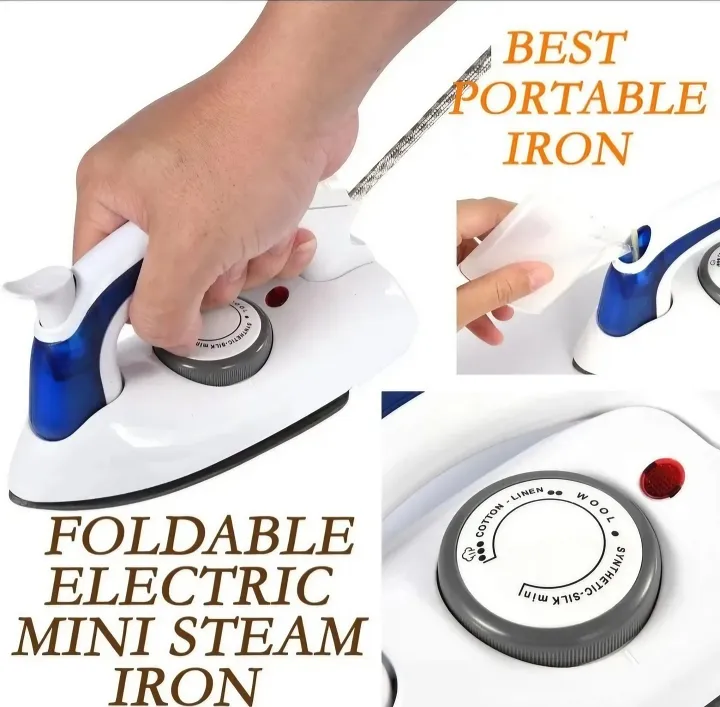 ORANGLES Mini iron 700W Mini Travel Portable handheld Foldable Electric Steam Iron l Portable Mini Travel Steam Iron Foldable l Mini iron for hajj and travelling - detailed closeup view - illustrating benefits - Image 3 of 3 | created for all | Shop Mini iron 700W Mini Travel Portable handheld Foldable Electric Steam Iron l Portable Mini Travel Steam Iron Foldable l Mini iron for hajj and travelling North Carolina | Free Shipping ORANGLES