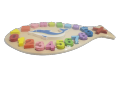 Fish Shape Geometric Shapes And Number Matching Board Early Learning Kids Toy Size : 16.5 x 9 x 0.8 Inches. 