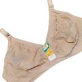 Ladies banyan soft stuf half chicken cup bra special desighn strips. 