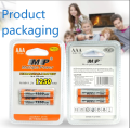 Multiple Power High Capacity Rechargeable Batteries Size AAA (2 cells) 1250 mAh Ni-MH 1.2V.. 