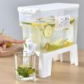 3.5L Drinks Dispenser with Dual-Use Stand, Juice Dispenser Fridge Water Dispenser, Juice Container Plastic Milk Bottle Dispenser for Making Teas and Juices. 