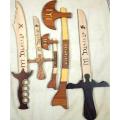 NEW PACK OF 5 IYI Ertugrul S w o r d Toy and Turgut Kulhara, Ertugrul Ghazi Toy,Collection Toys,Action Toys-Ertugrul S w o r d-Toy For Kids,Ertugrul Talwar,Ertugrul Knife, Ertugrul Fighting Knife- Large Size Ertugul Knife & Kulhara,Dirilis Ertugrul Toys. 