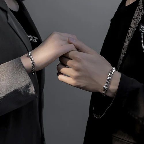 Magnet Heart Same Couple Bracelets- Stainless Steel Magnetic Bracelet for Girls