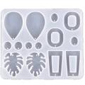 DIY Earring Resin Mold, Handmade Dangling Earring Silicone Mold, UV Epoxy Mold, Used for Jewelry Making Tools B. 