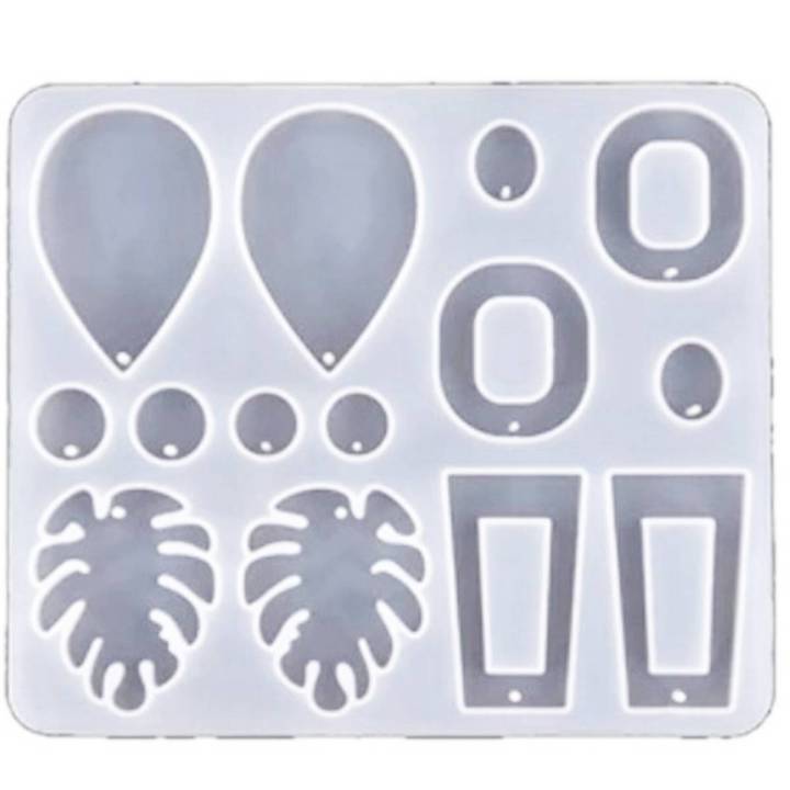 DIY Earring Resin Mold, Handmade Dangling Earring Silicone Mold, UV Epoxy Mold, Used for Jewelry Making Tools B