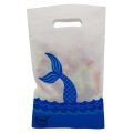 MERMAID THEME GOODY BAGS - PACK OF 10 GOODY BAGS - MERMAID FABRIC MATERIAL GOODY BAGS. 