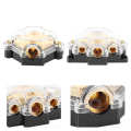 Power Distribution Block 2pcs 1 in 3 Ways Audio Amplifier Cable Splitter Circuit Protector for Auto Car Boat. 