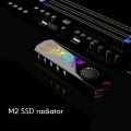 M 2 SSD Heatsink Cooler 5V ARGB M.2 2280 NVMe SSD Heat Sink Radiator Cooling Fan Thermal Pad. 