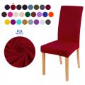 4 Pieces Chair Cover Set  Jersey Cotton Fitted Dining / Office / Room Chair Covers  Dust Proof Elastic Chair Protectors - Beddy's Studio. 