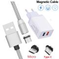 2 Port usb Charger charging Magnetic USB Cable For Huawei honor 10 i 8 9 lite 5X 9X 8A 8X mate 10 20 lite Nova 5T 3i 3 5i 5 pro. 
