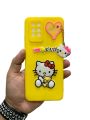 Infinix Note 10 Pro New Soft Matte Hello Kitty Case With Chain Mobile Phone Cover. 
