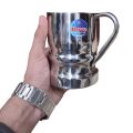 2 Pcs Stainless Steel Lassi Mugs Water Glass 750ml Random Design. 