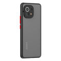 For Xiaomi Mi 11 Lite 2021 - High Quality Matte PC Back Soft TPU Frame Shockproof Color Button with Camera Protection Lens Protection Camera Protective Back Cover Case For Xiaomi Mi 11 Lite 2021. 