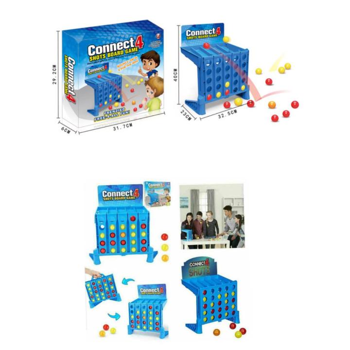 Connect 4 Shots Game, Classic Board Games, Bouncing Linking Shots Ball Game, Educational Interactive Multiplayer Toys for Kids Children
