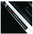 4 PCS Toyota Corolla Customized Car Door Sill Protector 3D Carbon Fiber Scuff Protective Door Sill Cover Panel Sticker custom. 