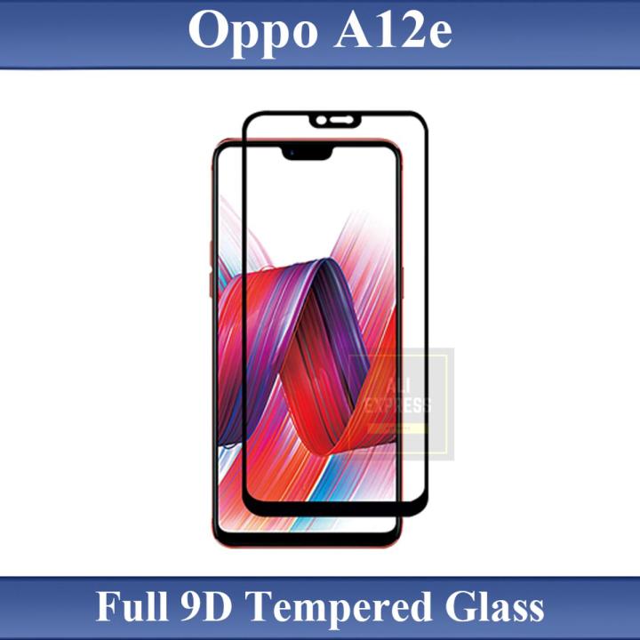 Oppo A12e Full Black 9D|5D|6D|10D|11D|21D Tempered Glass Screen Protector Full Glue Edge To Edge For Oppo A12e