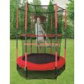 55" Kids Trampoline with Safety Net and Red Cover Garden Outdoor. 