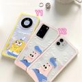 Olige Case For iPhone 13 12 11 Pro Xs Max 12Mini X XR 8 7 6 6s Plus Trend Cartoon SpongeBob Shockproof TPU Couple Cute Soft Phone Case Cover. 