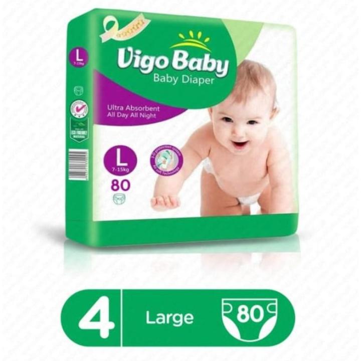 VIGO BABY DIAPER (SIZE 4NO LARGE) 7-15KG 80PCS PACK