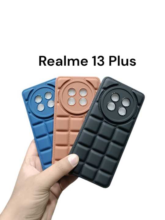 Realme 13 Plus 5G Back Cover Soft Puffer Down Jacket Camera Protection Phone Case Realme 13 Plus 5G