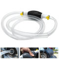 2M High Flow Siphon Hand Pump Portable Manual Car Fuel Transfer Pum for Gas Gasoline Petrol Diesel-Oil Liquid Water Fish Tank. 