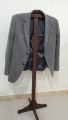Wooden Hanger Coat Stand Natural Wood Color. 