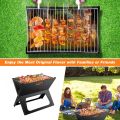 Notebook Portable Flat-Folding BBQ Charcoal Grill, 45x30cm BD-BBQ-10. 