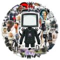 50PCS Skibidi Toilet Funny Cartoon Stickers Game Decals DIY Phone Notebook Laptop Vinyl Waterproof Sticker DIY Toys Gifts. 