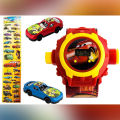 Super Cars 2 24 Images Projector Toy Digital Watch with Cartoon Face for Kids. 