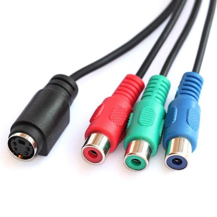 9 Pin S-Video To Female RGB / 3 RCA and 4 Pin S-Video Female Component Cable