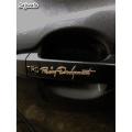 TRD Racing Development Car Door Handle Metal Sticker. 