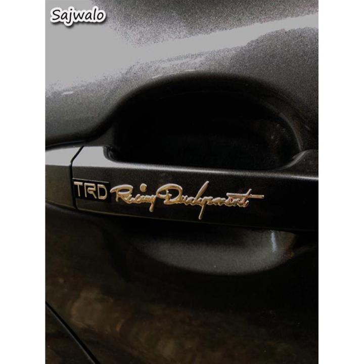 TRD Racing Development Car Door Handle Metal Sticker