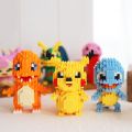 Pocket Monster Lego Building Blocks Pikachu Charmander Bulbasaur Pokeball Nano Blocks Cute Cartoon Anime Character Toy. 