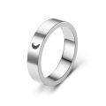New fashion custom Sun and Moon rings simple pop star Crescent men and women wedding ring jewelry. 